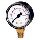 PRESSURE GAUGE 50MM DIA. 0-4BAR/PSI G1/8; PGB050418 product image by Roladex 