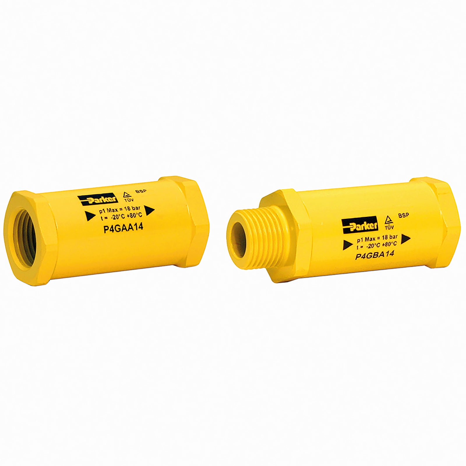 Parker P4GBA13 - 3/8" BSPP X 3/8" BSPP Airguard Air Fuse Filter