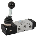 1/8" BSPP Female Lever Valve; 521LL90 product image by AZ Pneumatica