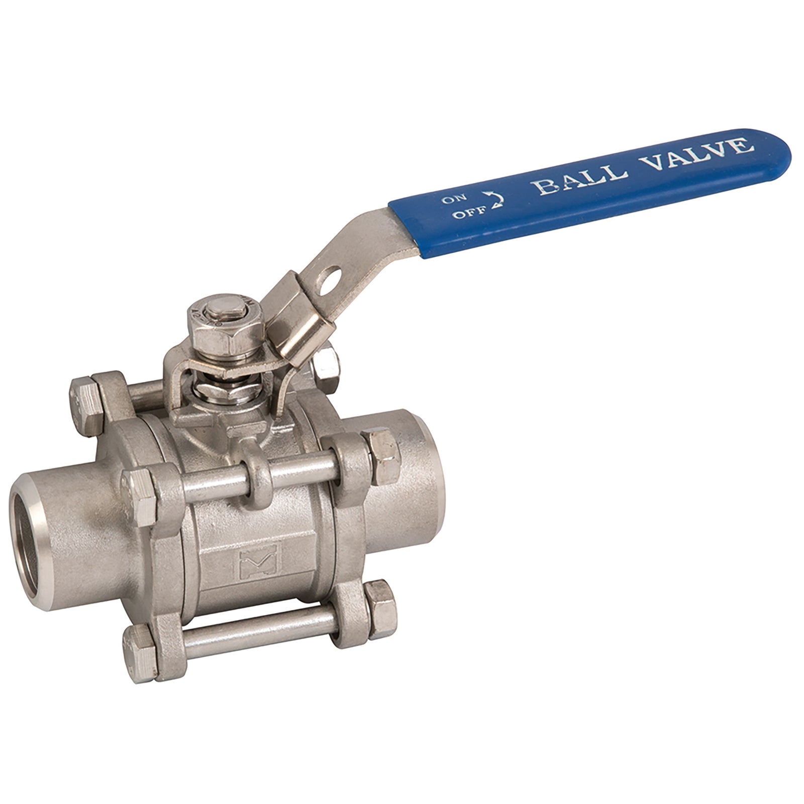 Haitima 2012FW-2 - 2" B/Weld 3Pc Full Bore B/V Lock/Lvr Op
