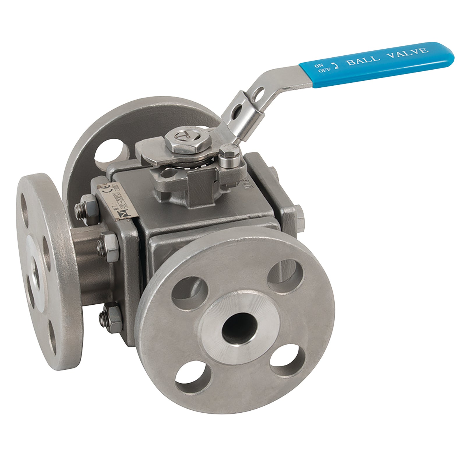 Haitima 2059DL150 06 06 1" Asa150 Flange Ss 3W L-Prt D/Mnt B/V