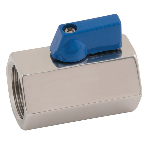 1/4" ST.ST. MINI VALVE F X F; H2006-14 product image by Genebre