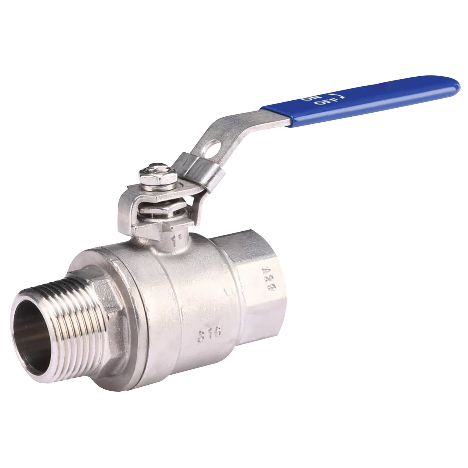 FT Pro 789-34 - 3/4" S/S 2 Pce M X F Ball Valve Pn63
