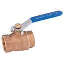 1 1/4" BSPT WRAS BRONZE BALL VALVE; 2006B-114 product image by FT Pro