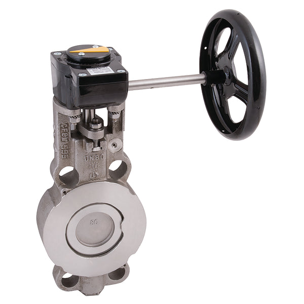 5" PN40 WAFER BFLY VV SS/SS/RTFE GEAR OP; 5490B 13G product image by Buracco