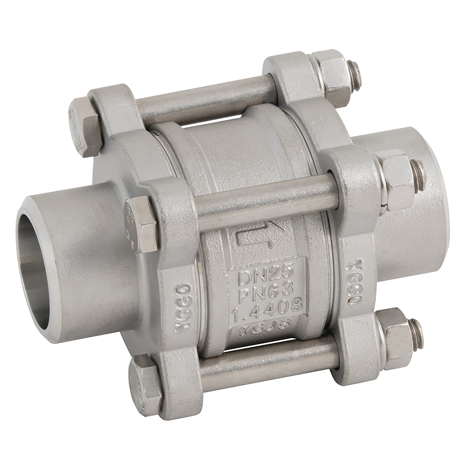FT Pro 2026C-12S - 1/2" Nbsw S/S 3Pc Check Valve