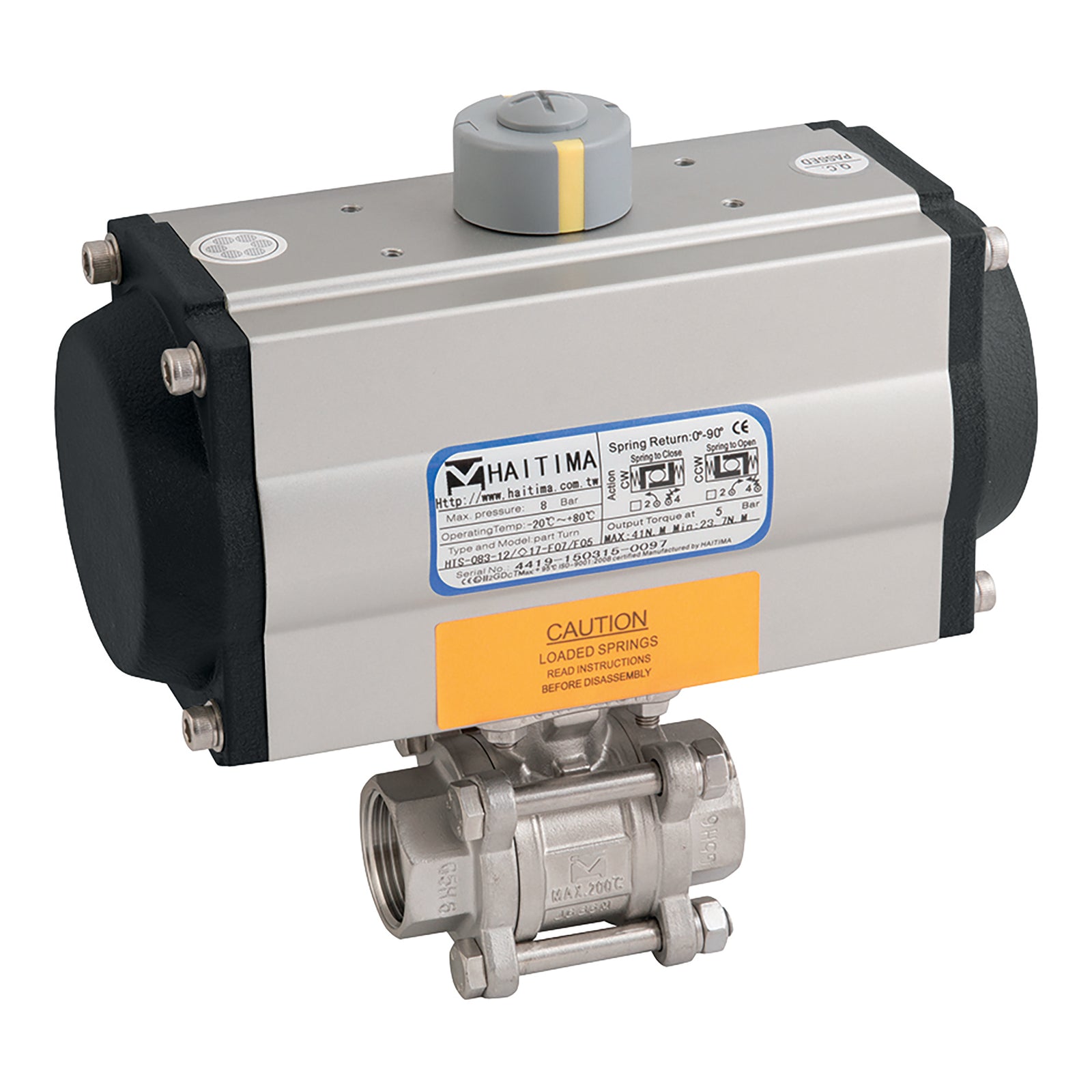 Haitima HSA 2013ND-1N 2013ND-1N 1" Npt Ss 3Pc Fbbv F/W Sa Act