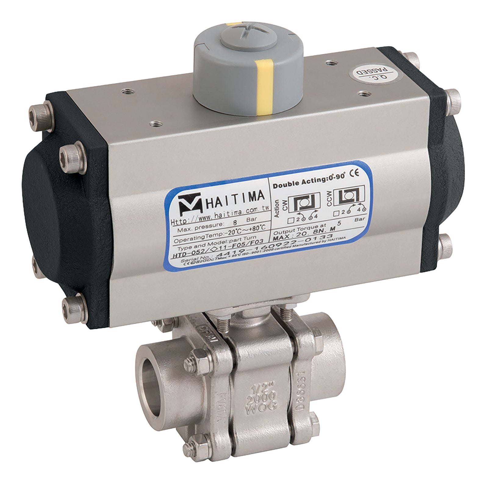 Haitima HSA 2011KMD-34 2011KMD-34 3/4" Nbsw Ss 3Pc Fsas Bv Sa Act