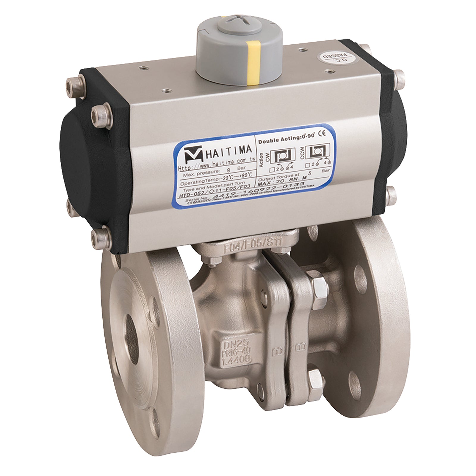 Haitima HDA 2019D 04 2019D 04 1/2" Pn16/40 Ss Fsas Fbbv Hait Da Act