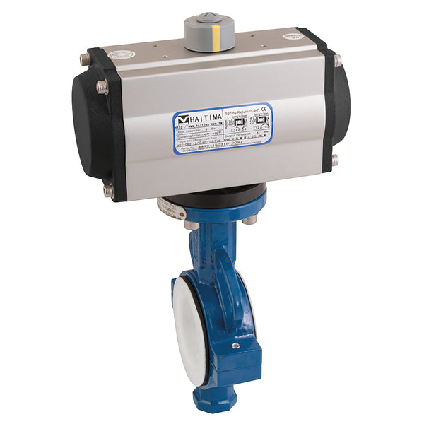 12" WAFER BFLY PTFE LINED HAIT DA ACT; HDA 2014WP 20 product image by Haitima, FT Pro