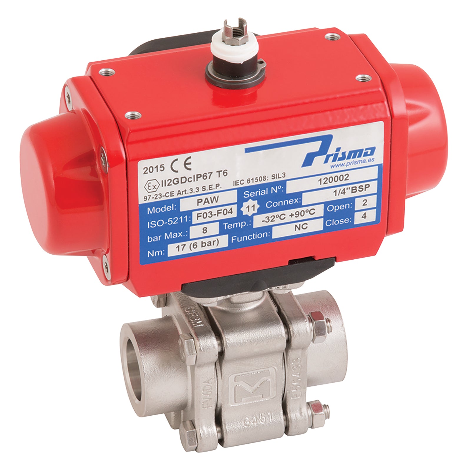 Haitima SA 2011KMD-34 2011KMD-34 3/4" Nbsw Ss 3Pc Fsas Bv Prisma Sa Act