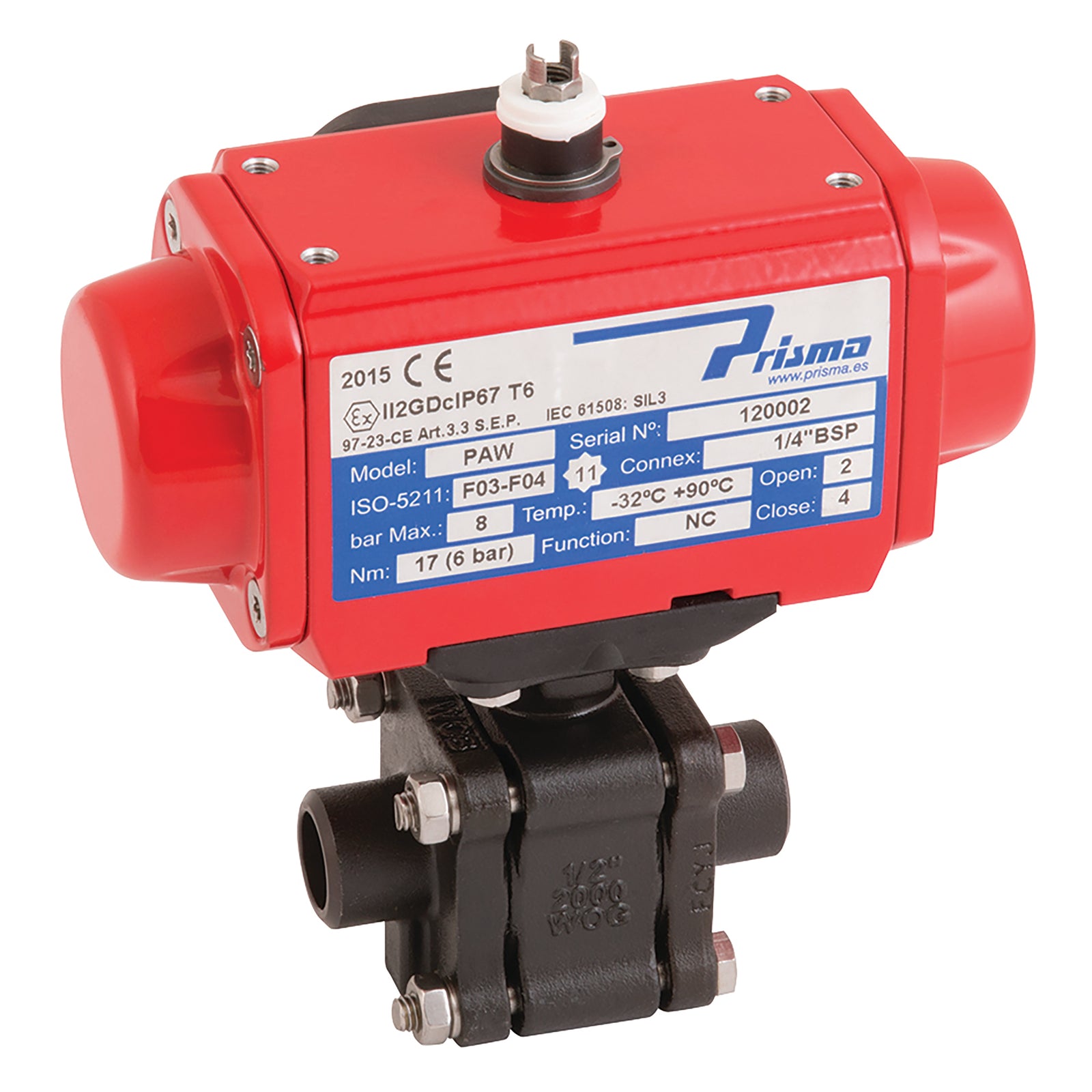 Haitima SA 2012KMD-12C 2012KMD-12C 1/2" Nbbw Cs 3Pc Fsas Bv Prisma Sa Act