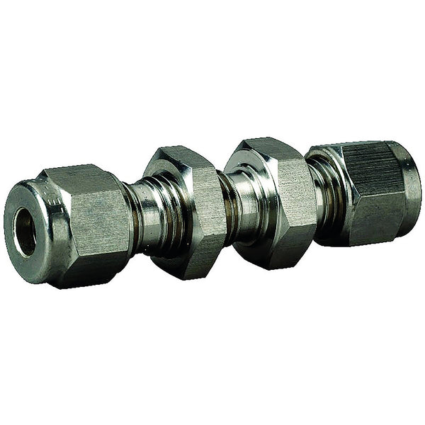 12mm Tube OD Bulkhead Union; 774L-SS-12 product image by Ham-Let