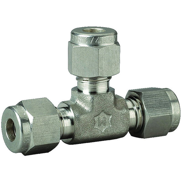10mm Tube OD Union Tee; 764L-SS-10 product image by Ham-Let