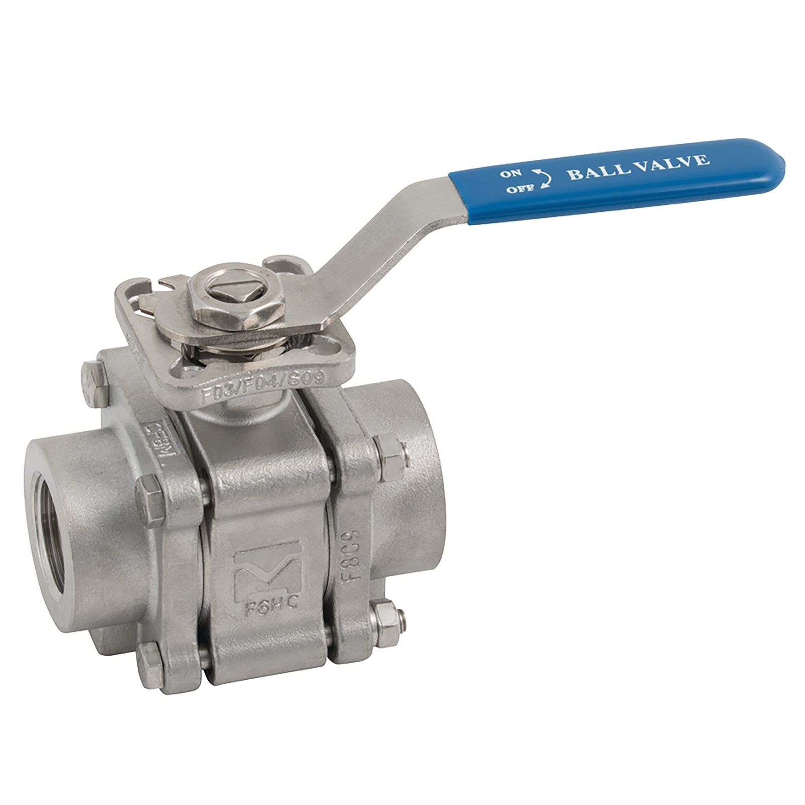 Haitima 2013KMD-112N - 1.1/2Npt Fsas S/S 3Pc Fbbv D/M 1500Psi