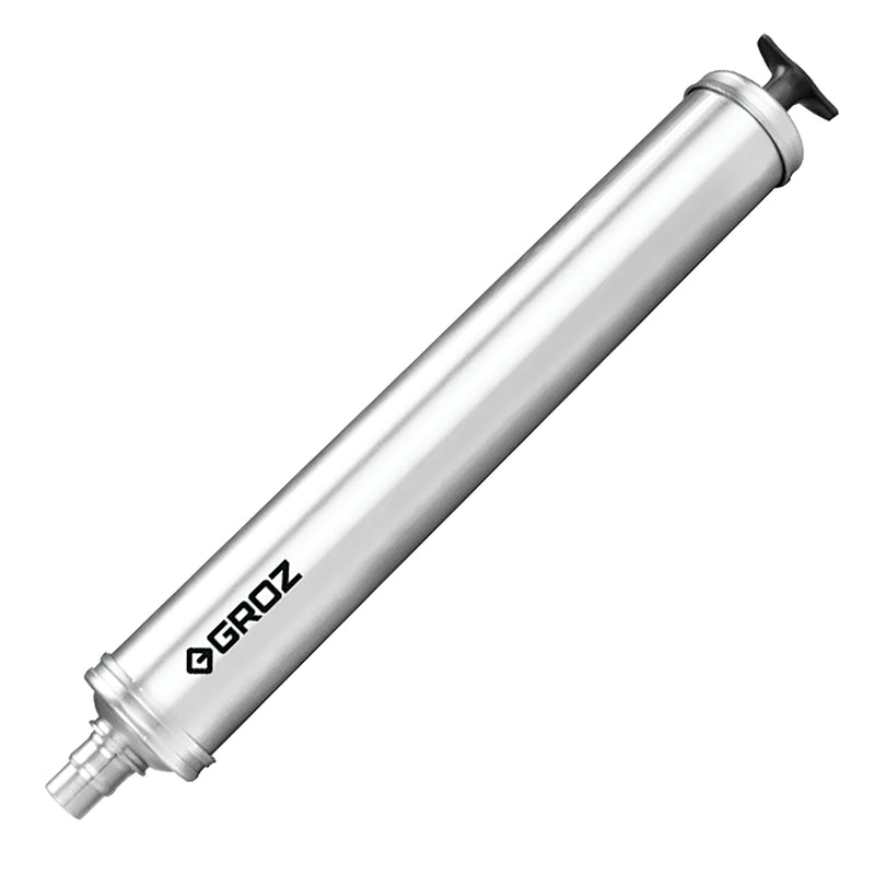 Quick Grease Filler Gun, Suitable for use with 400g grease cartridges or bulk grease, Barrel manufactured from high quality zinc plated steel, Barrel Length: 370mm, Barrel Diameter: 56mm; ZSGGR400T product image by Groz