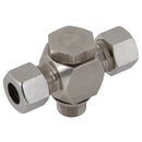 PH Industrie THV-08S-4EO-WDS - 8mm X 1/4" BSPP S Banjo Tee Wds Viton Seal,