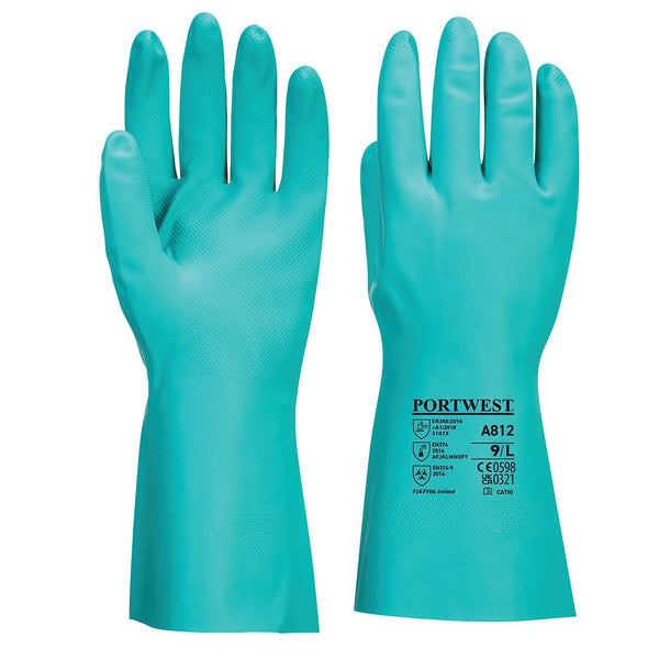 Nitrosafe Chemical Gauntlet Green XXL, Portwest; A812GNRXXL product image by Portwest