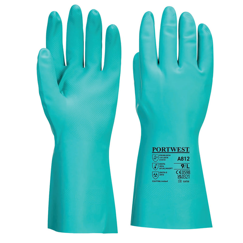 Nitrosafe Chemical Gauntlet Green XXL, Portwest; A812GNRXXL product image by Portwest