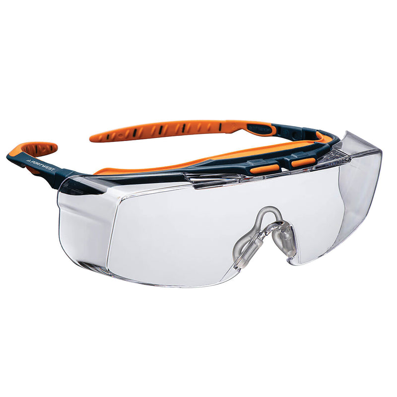 Over Glasses Safety Glasses, Clear, Portwest; PS24CLR product image by Portwest