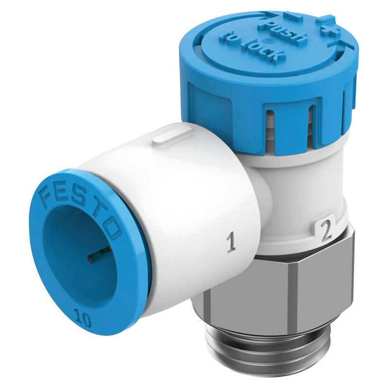 ONE WAY ELBOW EXHAUST VALVE 1/8 BSPT 4MM; 8068736 product image by FESTO PARTS **