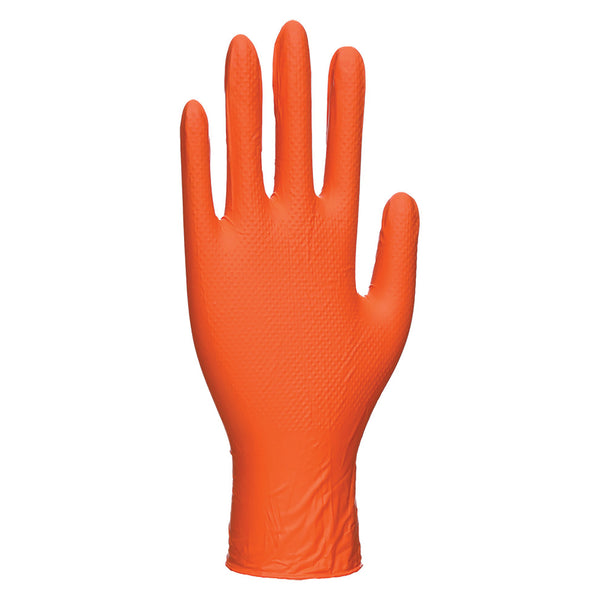 Orange HD Disposable Glove, Large, Portwest; A930ORRL product image by Portwest