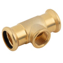 M-Press '79120223422 - 22X3/4"X22 Femalee Reducing Tee Copper