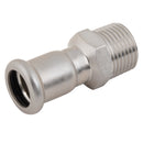 M-Press '1401015038 - 15mmx3/8" Male Adaptr Ss 316 Fitting Fkm