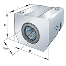 INA KGSNG-12PPAS Linear Ball Bushing