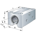 Image of REXROTH Linear Ball Bushing Unit Open Type-KTBO-25PPAS - Roladex UK