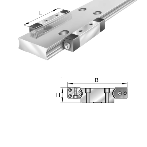 Image of INA Linear Guideway Carriage-KUVS-10 - Roladex UK