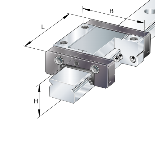 Image of INA Linear Guideway Carriage-KWEM-9 - Roladex UK