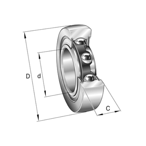 INA LR-202RRU Ball Track Roller