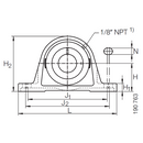 Image of INA Pillow Block Unit-PAK-25 - Roladex UK