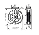 Samoa | 501200 | RM-12 Double Pedestal Double Arm Open Hose Reel for Oil - 10m x 1/2"