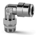 Image of S6520 10-1/4 - Push in fitting swivel elbow 10mm tube 1/4 thread (Pack of 5) - Camozzi | Roladex UK