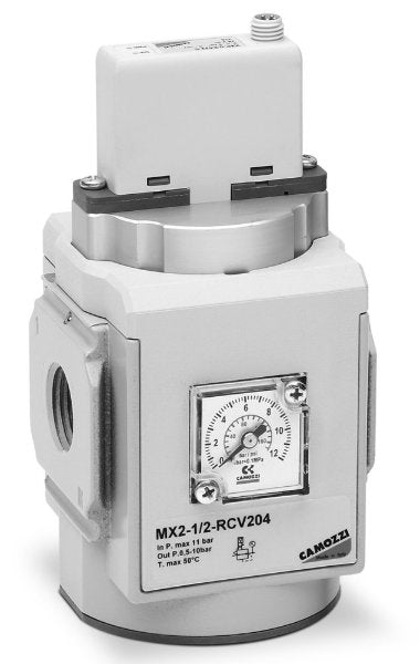 Image of MX2-1/2-MCV200 - electronic proportion Regulator 0 10v 0.5 10 bar relieving - Camozzi | Roladex UK