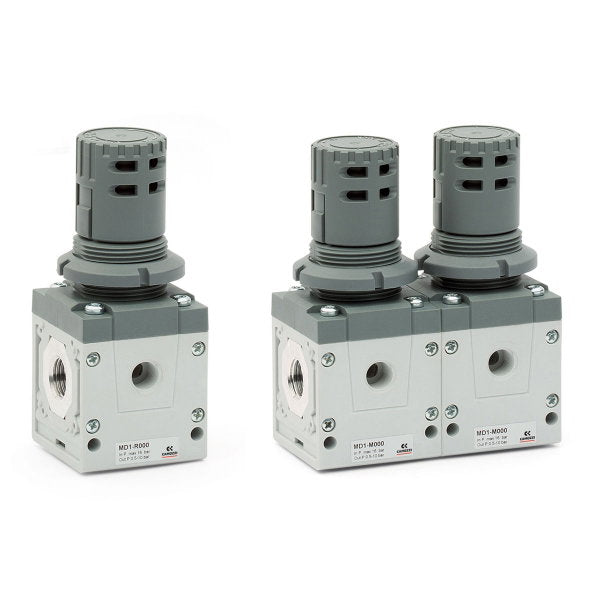 Image of MD1-R000-10 - Pressure regulator 0.5 10 bar self relieving 10 - Camozzi | Roladex UK
