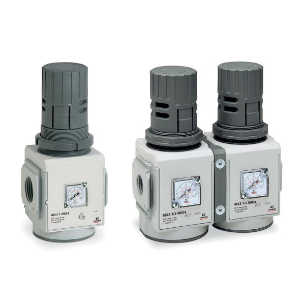 Image of MX2-1/2-R713 - Pressure regulator 1/2 7 bar non relieving built in gauge - Camozzi | Roladex UK