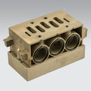 Iso 2 Manifold Base Back Con. - '0228001155 | Metal Work Pneumatic Online