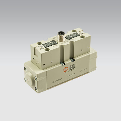Iso 1 5/2 Sol/Pneu M12 Conn - 7054021200 | Metal Work Pneumatic Online