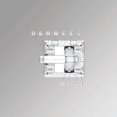 Iso 21287 Cylinder 32Mm Rear Head Kit - '009032L201 | Metal Work Pneumatic Online