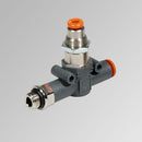 Line On Line Stop Valve 1/4 - 6Mm - 9065709 | Metal Work Pneumatic Online