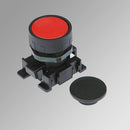 Mono Guarded Button 22-Red/Blk (Osr) - W0351000011 | Metal Work Pneumatic Online