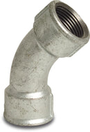 Profec Bend 45° Galvanised Cast Iron 1" Female Thread 25Bar | Profec | UK Supplier | Roladex