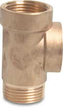 Profec Brass 1" Female Thread x Female Thread x Male Thread 10Bar Type 3-Way | Profec | UK Supplier | Roladex