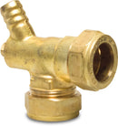 Bonfix Elbow 90° Brass 15mm Compression Fitting With Tap | Bonfix | UK Supplier | Roladex