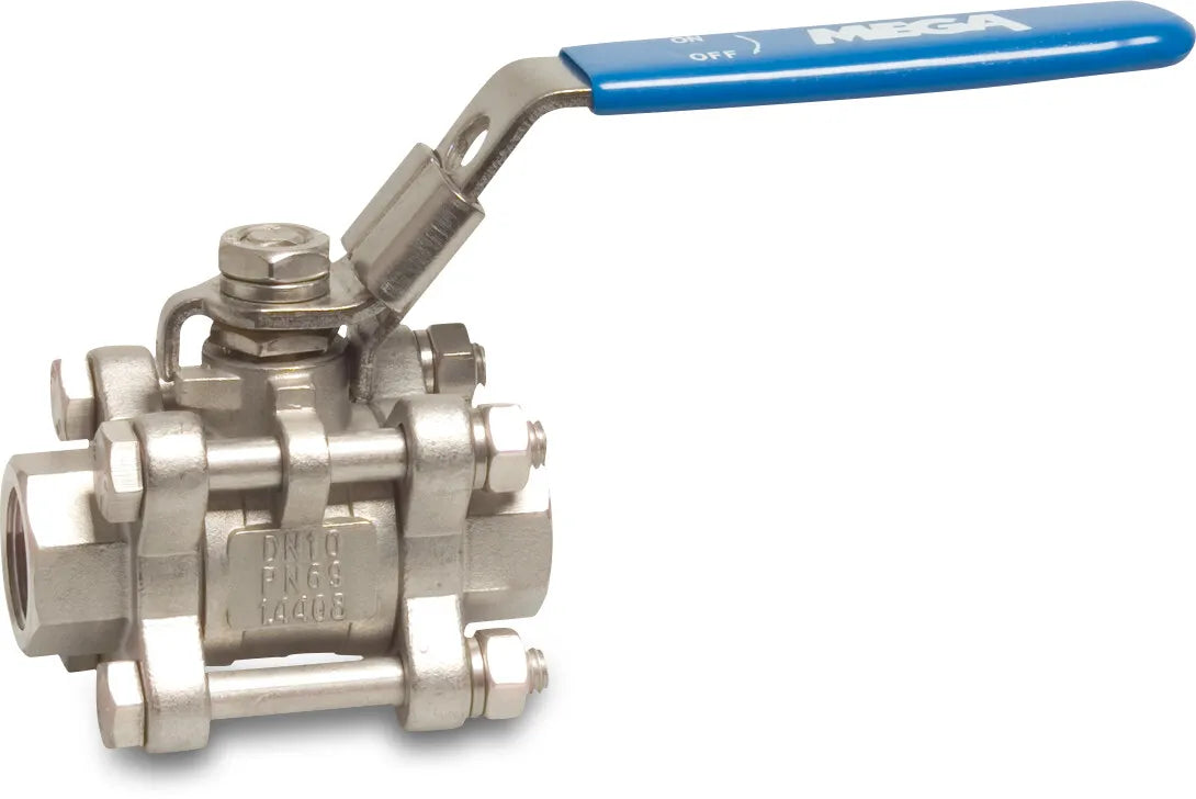 Profec Ball Valve Stainless Steel 316 2 1/2" Female Thread 69Bar | Profec | UK Supplier | Roladex