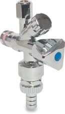 Profec Brass Chrome Plated 1/2" x 10mm x 12mm Male Thread x Compression Fitting x Hose Tail Dn15 Chrome Plated | Profec | UK Supplier | Roladex