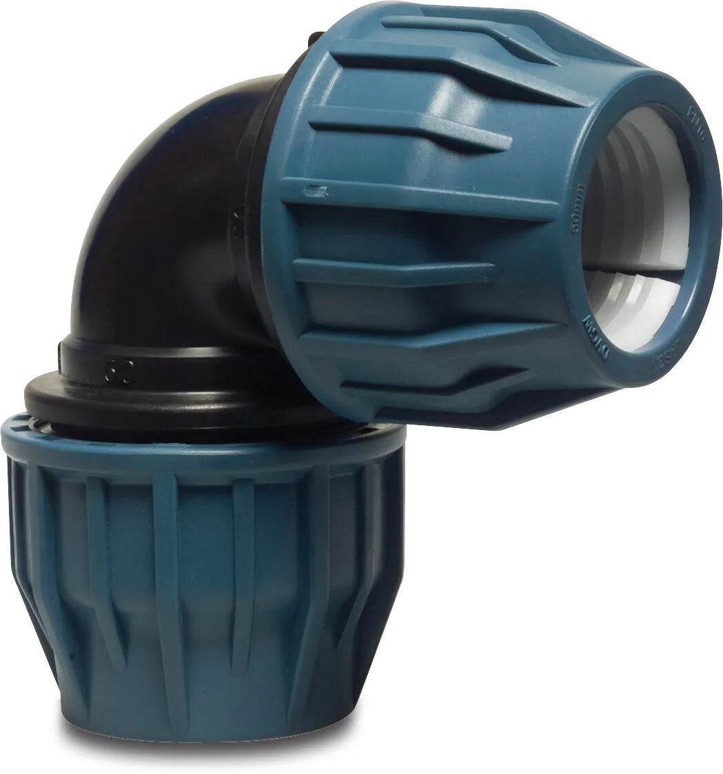 Jason 90° PP 25mm Compression Fitting 16Bar | Jason | UK Supplier | Roladex